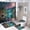 Ship-6, variant on Fantasy Ship Print Shower Curtain Set 4-Set Magical Moonlight Night Scene Bathroom Decor Set Includes U-Mat ,Toilet Cover Mat ,Floor Mat ,Shower Curtain with 12 Hooks,72inx72in
