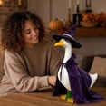 thumbnail image 6 of 23 Inch Halloween Goose Costume, Witch Cape & Hat Set for Porch Decor for Halloween Thanksgiving, Yard Garden Ornament, 6 of 7