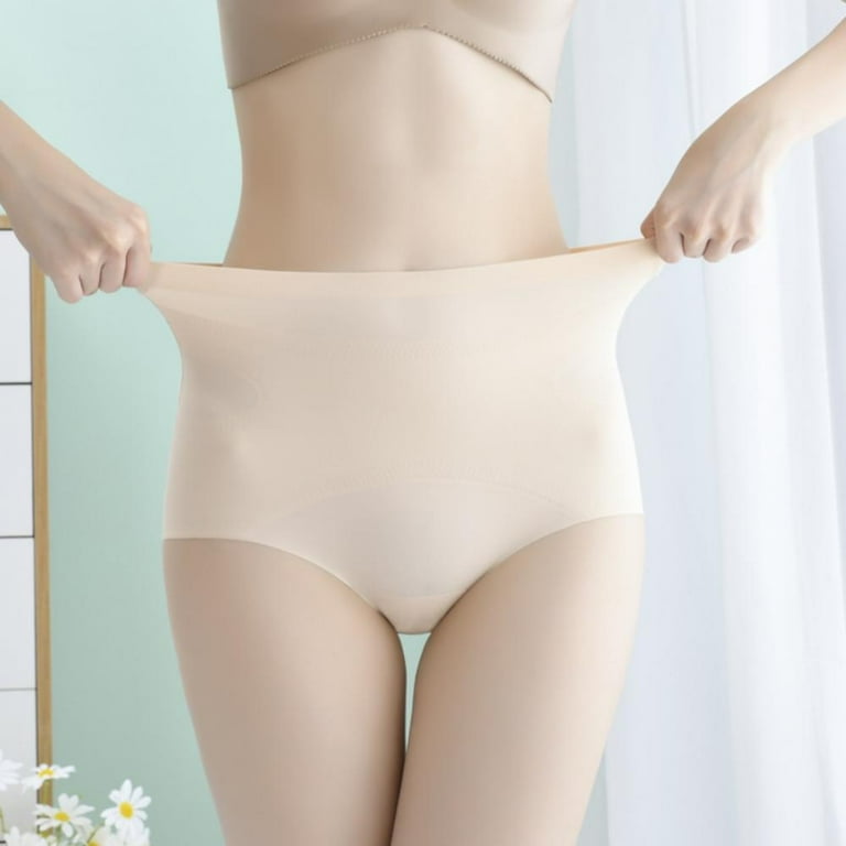 Women Seamless Fake Padding Briefs Mid-waist Solid Padded Panties Underwear  Hip Liffter Briefs