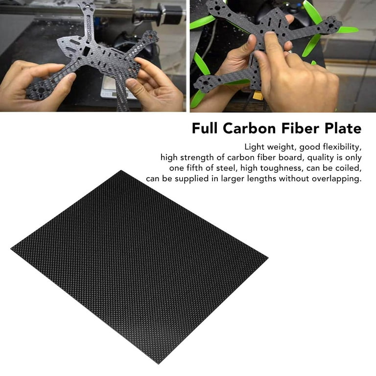 Real Carbon Fibre Sheet/Strips - Gloss Twill Weave, Multiple Thicknesses (1mm To 5mm) - UK Made