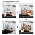 thumbnail image 5 of Yayeee Faucet Mat for Kitchen Sink 14.7" Diatomite Long Splash Guard Pad, Large Colorful Flowers, 5 of 7