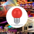 thumbnail image 2 of Bombilla LED de forma redonda E27 de 3W para hogar, Bar, fiesta, Festival, lámpara decorativa, iluminación (rojo), 2 of 7
