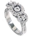 thumbnail image 1 of 1/2ct SI Vintage Diamond Engagement Engraved Mounting, 1 of 2