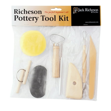Jack Richeson Pottery Tool Set, Assorted Size, Set of 8
