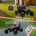thumbnail image 3 of Xuanlur 24V 7AH 2 Seater Ride on Toys for Big Kids w/ 20" Large Seat, Remote Control, Bluetooth, 2X200W Powerful Motors, MP3, Lights, Power Car Wheels for Boys Girls, Black, 3 of 8