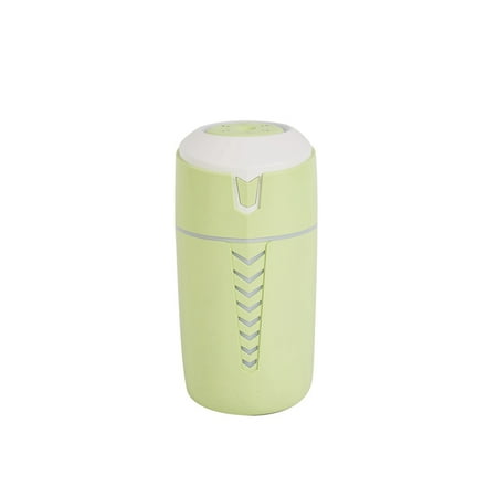 

400Ml Air Humidifier Oil Diffuser Car Usb Fogger Mist Maker with Led Night Lamp Green