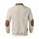 thumbnail image 2 of Ceisia Men Color Block Long Sleeve Zipper Casual Daily Outdoor Versatile Gift Fashion Athletic Top, 2 of 5