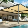thumbnail image 6 of Shatex 90% 8x12ft Sun Shade Fabric for Pergola Cover Porch Vertical Screen, Black, 6 of 17