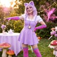 thumbnail image 5 of IAJDKMEK Halloween Striped Over The Knee Socks - Matching Gloves Set Party Socks, 5 of 7