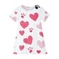 thumbnail image 3 of Cethrio Kids Girls Nightgowns, Soft Short Sleeve Summer 2025 Sleep Dresses Multicolor Size 7-8 T, 3 of 5