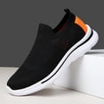 thumbnail image 4 of NOKIO Men'S Slip-On Walking Shoes Breathable Slip-On Shoes For Men Fashion Spring And Summer Men Sports Shoes Flat Bottom Lightweight Fly Woven Mesh Breathable Slip On Comfortable And Simple, 4 of 5