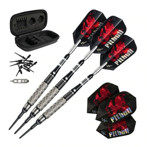 Viper Pitbull 90 Percent 18 Gram Tungsten Soft Tip Diamond Cut Barrel Darts