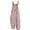 Beige, variant on Women's Sleeveless Christmas Printed Cotton Jumpsuit - Casual Loose-Fit Romper, Beige Size L