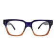 thumbnail image 3 of Ravello Line Bifocal Premium Reading Glasses, High-End Readers +1.25 to +3.50 Magnifying, Fashion Square (Blue, Orange) NY Fifth Avenue, 3 of 4