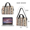 thumbnail image 3 of FORMRS 16" Laptop Bag Carrying Sleeve Case with Handle Travel Shoulder Briefcase, Black Abstract Dots, 3 of 8