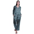 thumbnail image 5 of Moomaya Button Up Pajamas For Women Sleepwear Satin Nightwear Pants Loungewear, 5 of 6
