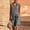 Gray, variant on Caywon Womens 2 Piece Sleeveless Collared Top Shorts Set Elastic Waist Loungewear Breathable Wrinkle-Free Casual Loose Fit Conjunto de Ropa para Mujer