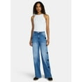 thumbnail image 2 of Madden NYC Women’s Ultra 90's Jeans with Heart Embroidery, 32'' Inseam, Sizes 00-18, 2 of 5