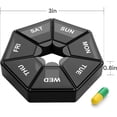 thumbnail image 2 of Weekly Pill Organizer 2 Times a Day - Large Capacity –Travel Pill Box 7 Day with Airtight Lid Lock, 2 of 4