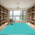 thumbnail image 2 of ODIKA 5'x7' Machine Washable Non-Slip Area Rug, Geometric Teal High Traffic Rug, Green, 1032933, 2 of 7