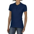 thumbnail image 3 of Gildan Softstyle Womens Short Sleeve Double Pique Polo Shirt, 3 of 4