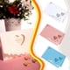 thumbnail image 4 of Advancent 50 piezas de pantalla de papel nombres de invitados con estilo con tarjetas de nombre de boda tarjeta de nombre de ahuecada de corazón Kits de decoración para fiestas Morado oscuro, 4 of 6