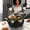 12-piece multi-functional cooking pot (black), variant on 2.2 Gallon Stock Pot - Non-Stick Multi-Purpose Soup & Stew Pot with Twist Lock Handles, Induction Gas & Open Flame Compatible, for Home Restaurant Hotel