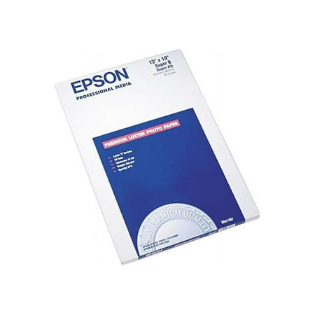 UPC: 0010343832367 | Epson S041407 Photo Paper Super B – 13  x 19  – Luster – 97 Brightness – 50 Sheet