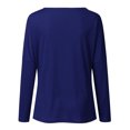 thumbnail image 5 of Blusa informal de manga larga con cuello redondo y estampado de leopardo para mujer Pompotops gfhjh2716, 5 of 5