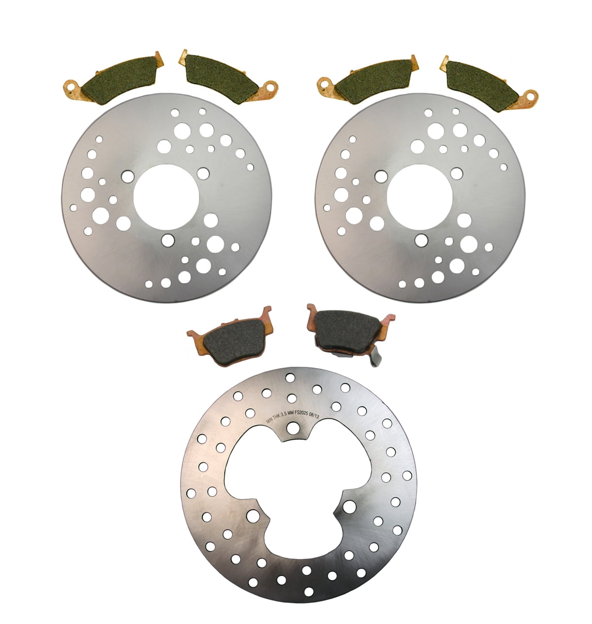 Factory Spec, KIT20344372025408, Front & Rear Disc Brake Rotors