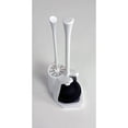 thumbnail image 2 of Casabella Toilet Bowl Brush and Plunger Combo Set, White, 2 of 4