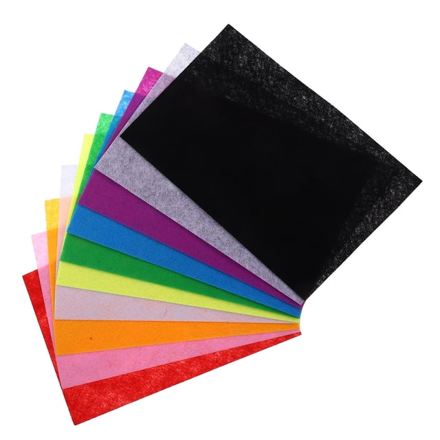 Raindrops 20Pcs Soft Craft Felt Fabric Sheets Rectangular Shapes for Sewing Quilting DIY Crafts