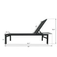 thumbnail image 7 of Kozyard Aluminum Outdoor Full Flat Chaise Lounge Recliner for Pools Patio Outdoor Lounging - Comfortable Patio Chair Poolside Lounger (Gray, 2 Pack), 7 of 7
