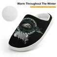 thumbnail image 4 of Eye Tool Band Music Kid's Cotton Slippers Winter Warm Soft Plush Slippers with Rubber Sole Non-Slip Indoor Outdoor Slip on Shoes Fluffy House Slippers For Boys Girls Teen, 4 of 8