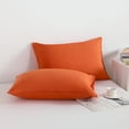 thumbnail image 3 of Ntbay Microfiber Pillowcase set - 2 Pack - Envelope Closure Pillow Cases - King - Brunt Orange, 3 of 5