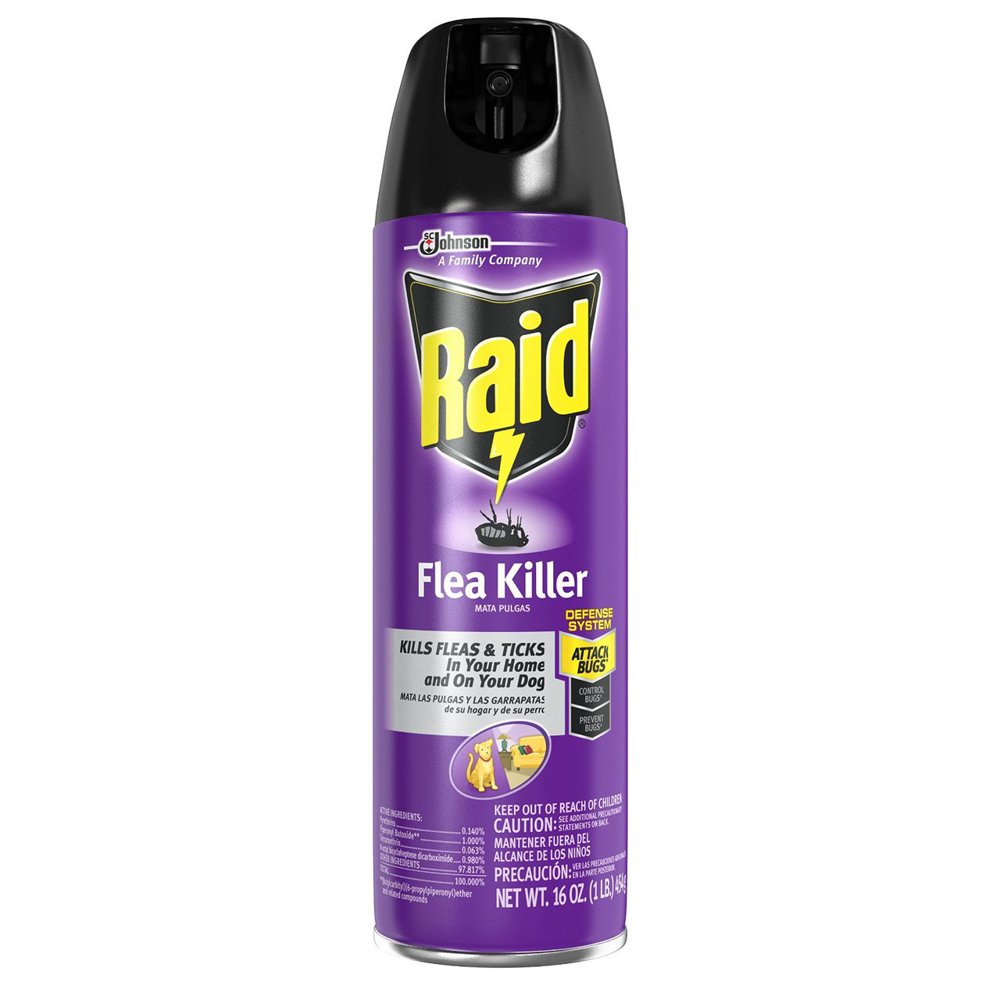 6 PACKS Raid Flea Killer for Home and Dogs, 16 Oz