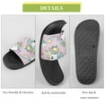 thumbnail image 7 of GZHJMY Stylish Slides for Women Men, Pink Castle Unicorn and Rainbow Soft Flexible Slip-on Sandals Slippers, 7 of 7