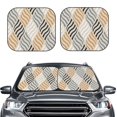 thumbnail image 2 of Vsdgher Geometric Print Car Windshield Sun Shade, Reflective Sunshade Window Sunshade Sun Visor Protector Fit for Cars,Trucks,SUVs-Medium, 2 of 6