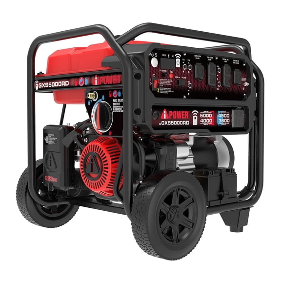 5000-Watt Remote Start Gas Propane Powered Portable Generator with 223cc OHV Engine and CO Sensor Shutdown