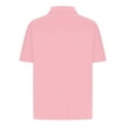 thumbnail image 5 of RYRJJ Womens V Neck Polo Shirts Short Sleeve Collared Golf Shirt Summer Loose Casual Solid Color Work Tunic Blouses Tops(Pink,5XL), 5 of 8