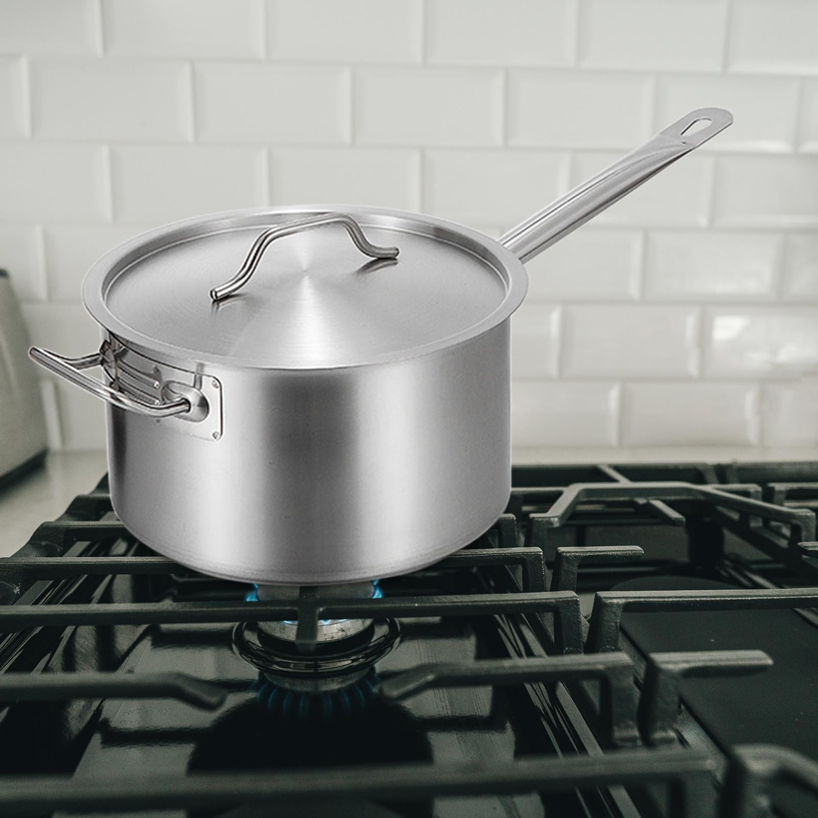 Casserole Transparente Avec Couvercle 1,9 L - En Verre Borosilicate Résistant - Pour Soupes, Pâtes - 10
