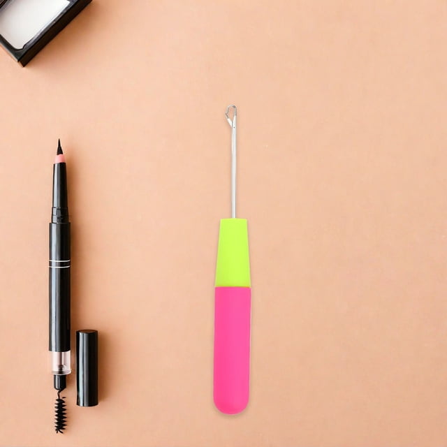 Houderco 12Ud Herramientas Para Extensiones De Cabello Con Para Crochet Y Mango Ergonómico Multicolor