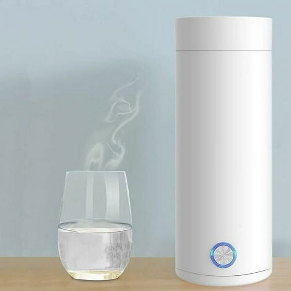 Electric Kettle, 400ML Electric Travel Kettle, 3 in 1 Mini Kettle and Mini Thermos, 300W Stainless Steel Kettle for Tea, Milk, Coffee