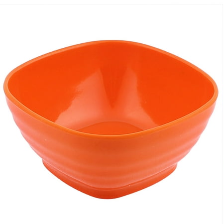 Big Salad Bowl Plastic Unique Bargains Multi-Purpose Plastic Square Bowl Appetizer Fruits Salad Soup Rice Porridge Holder Cereal 4.7