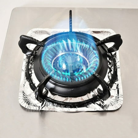 

Kitchen Cleaning Supplies Gas Stove Aluminium Foil Paper Clean Pad High Temperature Resistant Covers 20Pcs