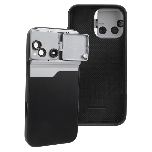 Phone Camera Lens Kit Case, Phone Protective Case 2X Telephoto Lens 10X Macro Lens for Photography