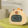 thumbnail image 4 of Reloj Despertador Capybara, Múltiples Tonos De Llamada, Luz Nocturna, Recargable, Exquisito Reloj Despertador Para Compañero De Sueño, 4 of 7