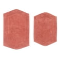 thumbnail image 3 of Home Weavers Waterford Collection 100% Cotton Non-Slip Bathroom Rug Set Machine Washable Bathroom Rug-17"x24", Bath Rug- 21"x34", Coral Color 2 Piece Bath Rug set, 3 of 8