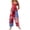 Watermelon Red, variant on JULMCOMO 4th of July Jumpsuits for Women 1776 Plus Size Wide Leg Independence Day Rompers Stars Stripes Sleeveless American Flag Jumpsuits with Pockets Red S