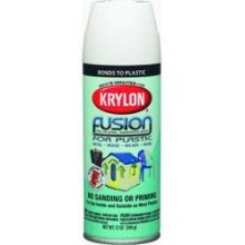 Krylon Fusion For Plastic Spray Paint 12 Oz Linen (Best Way To Get Spray Paint Off Plastic)